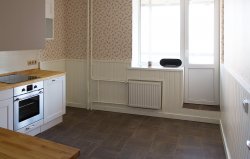 Кухня отделанная пластиком по контуру