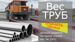 Вес стальных труб