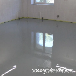 Эпоксидный пол серого цвета