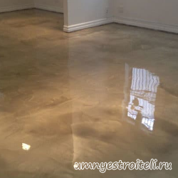 Эпоксидный пол серого цвета