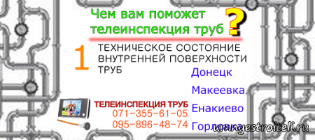 Осмотр состояния внутренней поверхности труб