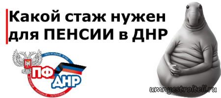 Какой стаж нужен для получения пенсии в ДНР