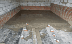 Стяжка пола в гараже