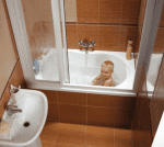 Ванная в коричневом цвете