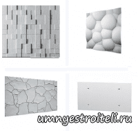 Гипсовые панели для фартука на кухню