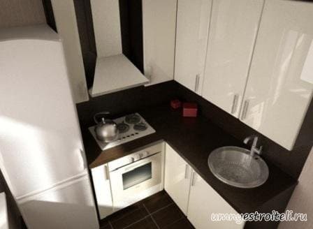 Дизайн маленькой кухни 23