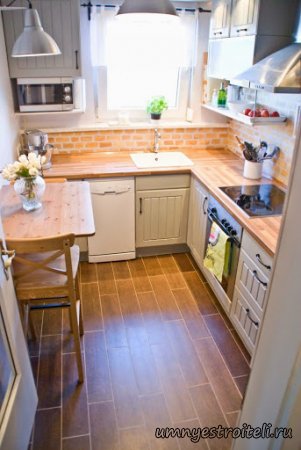 Дизайн маленькой кухни 25