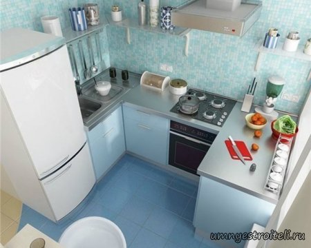 Дизайн маленькой кухни 13