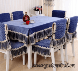 Чехлы на кухонный стол и стулья