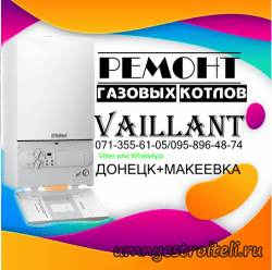 Ремонт газовых котлов Vaillant в Донецке