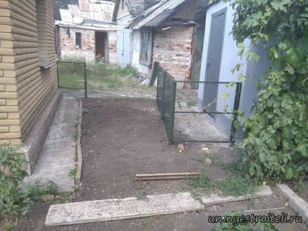 Забор из сетки рабицы в Донецке