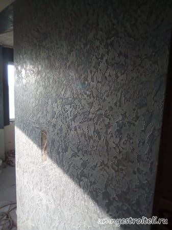 штукатурка Гротто в зале