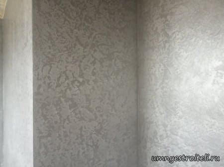 штукатурка Гротто в спальне