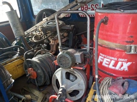 Оборудование для прочистки канализации