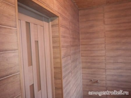 Дверной откос в ванной из плитки