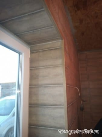 Ремонт ванной откос из плитки