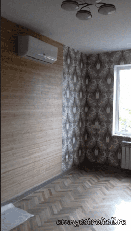 Поклейка обоев в Донецке стены