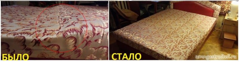 Матрас после замены поролона