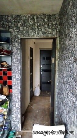 Оклейка стен обоями на кухне в Донецке и Макеевке