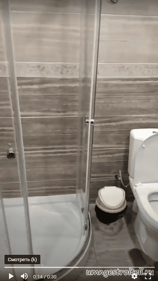 савмещённый санузел с ванной в пристройке