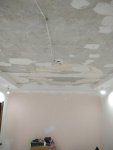 Шпаклёвка стен и потолка в зале