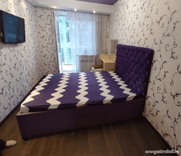 Перетяжка изголовья кровати ткань хамелеон