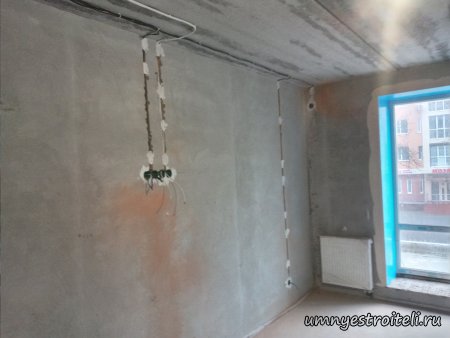 Монтаж штроб в кирпичных стенах