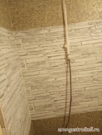 Обои имитация дикого камня горизонтально на кухонный фартук