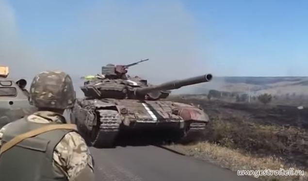 Одна полоса на военной технике Украины