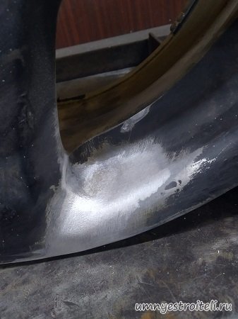 Произвели сварочные работы с диском зашлифовали