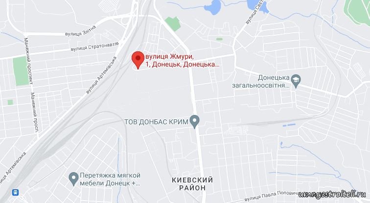 Донецк фабрика игрушек карта