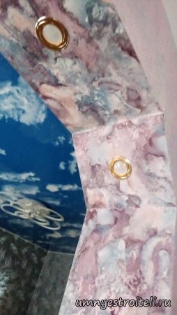 Облагораживание откосов арок обоями