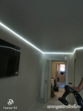 Парящий натяжной потолок в ДНР