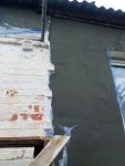 Шпаклёвка фасада стартовой шпаклёвкой в два слоя по армирующей сетке Донецк Кировский район