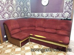 Перетяжка углового кухонного уголка на пять посадочных мест ориентировочно 27 000