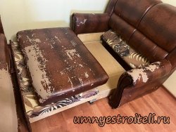 Цена перетяжки дивана на два посадочных места со спальным местом максимально 27 000