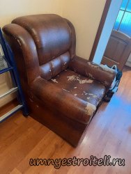 Цена перетяжки кресла с набора дивана 12 000