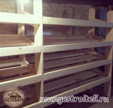 Стелаж для хлеба из натурального дерева