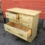 Комод для вещей из натурального дерева ручной работы