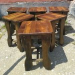 Табуреты из натурального дерева