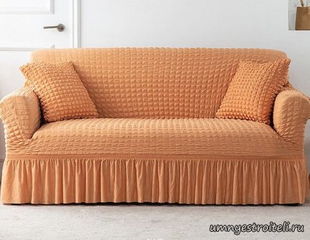Чехол на диван с оборками артикул #2