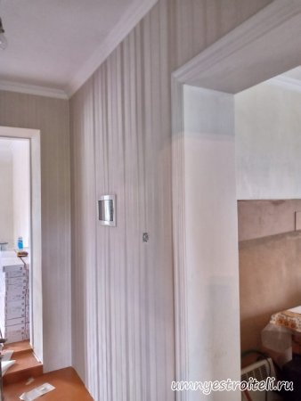 Оклейка кухни обоями в куйбышевском районе Донейка частный сектор6