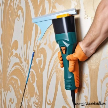Универсальный инструмент для поклейки обоев на стену сгенbрировано ИИ