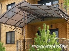 Цена навеса из поликарбоната в Донецке