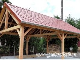 Цена навесов из металлочерепицы в Донецке