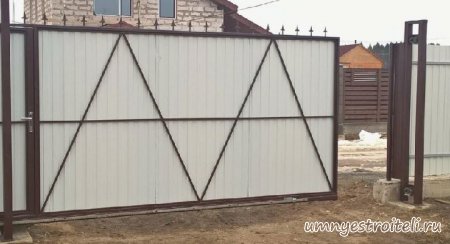 Откатные ворота цена на монтаж и материалы для дачи и дома